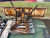 MEYER ST-7.5 HEAVY-DUTY STRAIGHT SNOW PLOW WITH HYDRAULIC LIFT FRAME AND MOUNTING ASSEMBLY. BLADE SHOWS HEAVY SURFACE RUST, CORROSION, AND WEAR CONSISTENT WITH PRIOR USE. - 3
