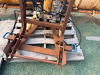 MEYER ST-7.5 HEAVY-DUTY STRAIGHT SNOW PLOW WITH HYDRAULIC LIFT FRAME AND MOUNTING ASSEMBLY. BLADE SHOWS HEAVY SURFACE RUST, CORROSION, AND WEAR CONSISTENT WITH PRIOR USE. - 4