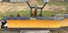 MEYER HEAVY-DUTY STRAIGHT SNOW PLOW WITH SNOW DEFLECTOR, HYDRAULIC POWER UNIT, LIFT FRAME, HEADLIGHTS, AND MOUNTING ASSEMBLY. BLADE APPEARS STRAIGHT WITH MODERATE SURFACE RUST AND NORMAL WEAR CONSISTENT WITH PRIOR USE.