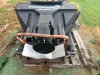 BUYERS SALTDOGG POLY HOPPER TAILGATE SALT SPREADER. ELECTRIC DRIVE. INCLUDES MOUNTING FRAME, SPINNER ASSEMBLY, AND WIRING PIGTAIL. OPERATING CONDITION UNKNOWN. - 3