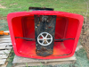 POLY TAILGATE SPREADER, HITCH MOUNTED, ELECTRIC DRIVE - 2