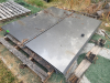 TWO PANEL STAINLESS TRUCK BED COVER W/ CENTER HINGE. - 3