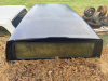 TRUCK BED FIBERGLASS CAMPER SHELL / TOPPER. (BLACK) - 5