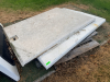 (3) ASSORTED FIBERGLASS TRUCK TOPPER REAR HATCH DOORS. - 2