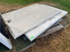 (3) ASSORTED FIBERGLASS TRUCK TOPPER REAR HATCH DOORS. - 3