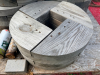LOT OF WOODEN CABLE SPOOL ENDS