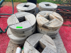 LOT OF WOODEN CABLE SPOOL ENDS - 2
