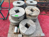 LOT OF WOODEN CABLE SPOOL ENDS - 3