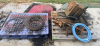 (2) PALLET OF MISC. PARTS AND STEEL CABLE.