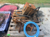 (2) PALLET OF MISC. PARTS AND STEEL CABLE. - 2
