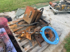 (2) PALLET OF MISC. PARTS AND STEEL CABLE. - 3