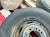 (2) MICHELIN XZE COMMERCIAL TRUCK TIRES ON STEEL WHEELS. - 3