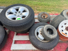 PALLET OF ASSORTED WHEELS AND TIRES. - 2