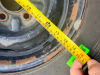 (2) GOODYEAR TEMPORARY SPARE TIRE ON STEEL WHEEL. - 5