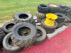 PALLET OF ASSORTED WHEELS AND TIRES. - 2