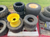 PALLET OF ASSORTED WHEELS AND TIRES. - 4
