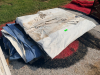(1) PALLET OF ASSORTED VINYL TARPS - 2