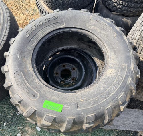 PALLET OF ASSORTED WHEELS AND TIRES.