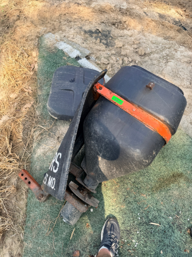BIVERS MODEL 12 ROAD SHOULDER MATERIAL SPREADER / HOPPER ATTACHMENT.