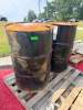 (2) 55-GALLON STEEL DRUMS LABELED PHILLIPS 66 ARCTIC LOW POUR HYDRAULIC OIL 15.DRUMS APPEAR FULL.