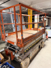 SKYJACK / SJIII 4620 ELECTRIC SCISSOR LIFT WITH STEEL PLATFORM, EXTENSION DECK, PLATFORM GUARDRAILS, PLATFORM AND GROUND CONTROLS, HYDRAULIC LIFT SYSTEM, SOLID NON-MARKING TIRES, AND ONBOARD BATTERY-POWERED DRIVE SYSTEM - 3