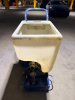 GRACO GAS-POWERED TEXTURE SPRAYER WITH LARGE MATERIAL HOPPER, PNEUMATIC DIAPHRAGM PUMP, PRESSURE GAUGES, ADJUSTABLE CONTROLS, HEAVY-DUTY STEEL CART, PNEUMATIC TIRES, AND PUSH HANDLE. - 3