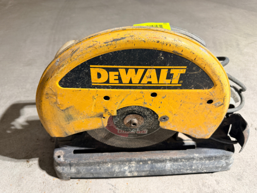 DEWALT 14-IN. ABRASIVE CUT-OFF SAW.