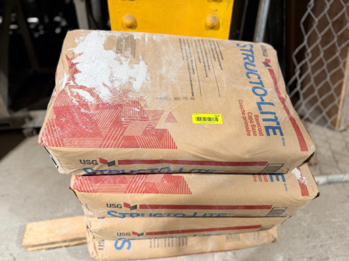 (4) BAGS OF LIGHTWEIGHT GYPSUM PLASTER BASECOAT MATERIAL.