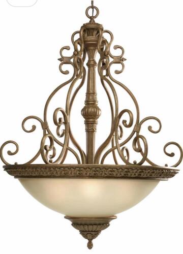 (1) BARCELONA 5-LIGHT CHANDELIER &ndash; CREME BRULEE