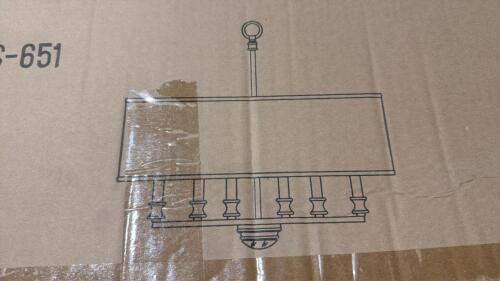 (1) CORRIGAN COLLECTION 6-LIGHT PENDANT &ndash; ANTIQUE SILVER