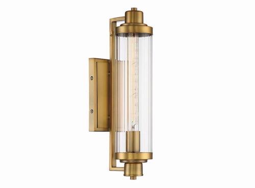 (1) 1-LIGHT WALL SCONCE &ndash; WARM BRASS