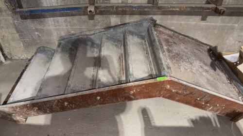 (1) STEEL STAIRS W/ 6TH STEP LANDING.
