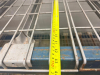 (2) 10' X 42" SECTIONS OF HEAVY-DUTY STEEL INDUSTRIAL SHELVING WITH THREE WIRE DECK LEVELS PER SECTION. INCLUDES STEEL UPRIGHTS, HORIZONTAL BEAMS, CROSS BRACING, AND REMOVABLE WIRE DECKING. - 4