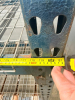 (2) 10' X 42" SECTIONS OF HEAVY-DUTY STEEL INDUSTRIAL SHELVING WITH THREE WIRE DECK LEVELS PER SECTION. INCLUDES STEEL UPRIGHTS, HORIZONTAL BEAMS, CROSS BRACING, AND REMOVABLE WIRE DECKING. - 5