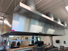 14.5' ACCUREX COMMERCIAL STAINLESS STEEL TYPE I EXHAUST HOOD SYSTEM WITH BAFFLE GREASE FILTERS, INTEGRATED LIGHTING, DUCT CONNECTIONS, ACCUREX ROOFTOP MAKE-UP AIR UNIT, EXHAUST FAN, ANSUL FIRE SUPPRESSION COMPONENTS, AND CONTROL CABINET.