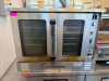SOUTHBEND B-SERIES COMMERCIAL PROPANE CONVECTION OVEN WITH STAINLESS STEEL EXTERIOR, DOUBLE GLASS-PANEL DOORS, MULTIPLE ADJUSTABLE WIRE OVEN RACKS, FORCED-AIR CONVECTION FAN, MECHANICAL COOK TIMER, ADJUSTABLE TEMPERATURE CONTROL, AND HIGH/LOW FAN SPEED CO