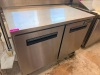 MAXX COLD TWO-DOOR UNDERCOUNTER FREEZER WITH STAINLESS STEEL EXTERIOR, STAINLESS STEEL WORKTOP, TWO SOLID HINGED DOORS WITH RECESSED HANDLES, AND ADJUSTABLE INTERIOR WIRE SHELVING. - 2