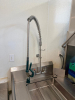 36" X 30" LEFT SIDE STAINLESS SOIL TABLE W/ SPRAYER AND SINK. - 2