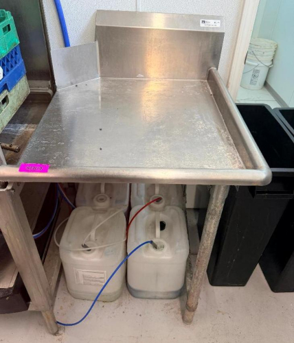 30" X 26" RIGHT SIDE STAINLESS CLEAN TABLE.