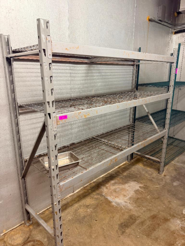 72" X 24" THREE TIER MEDIUM DUTY METAL RACKING