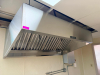 72" ACCUREX STAINLESS STEEL TYPE I EXHAUST HOOD WITH REMOVABLE BAFFLE GREASE FILTERS, BUILT-IN LIGHTING, AND ANSUL R-102 WET CHEMICAL FIRE SUPPRESSION SYSTEM WITH REMOTE MANUAL PULL STATION