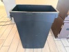 (2) 20 GALLON BLACK BAR SIDE TRASH CANS ( NEW )