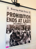 (8) ASSORTED BLACK AND WHITE PROHIBITION ERA CANVAS PRINTS.
