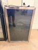 FREESTANDING WINE COOLER / BEVERAGE REFRIGERATOR WITH BLACK CABINET, STAINLESS STEEL FRAMED GLASS DOOR, INTERIOR WOOD SHELVING, AND FRONT DOOR HANDLE - 2