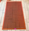 (3) 5' X 3' RED RUBBER KITCHEN MATS