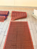 (3) 5' X 3' RED RUBBER KITCHEN MATS - 3