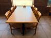 (1) WOOD DINING TABLE WITH 8 MATCHING CHAIRS - 5