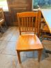 (1) WOOD DINING TABLE WITH 8 MATCHING CHAIRS - 4