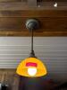 (5) DOUBLE-LIGHT WALL SCONCES WITH AMBER GLASS SHADES