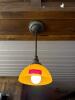 (5) DOUBLE-LIGHT WALL SCONCES WITH AMBER GLASS SHADES